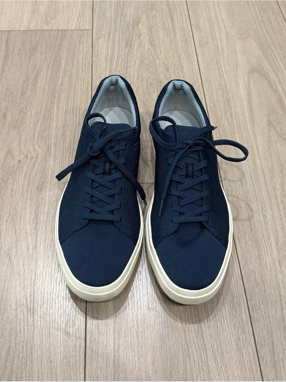 Rothy's Navy mesh Low-Top Sneakers with Cream Sole